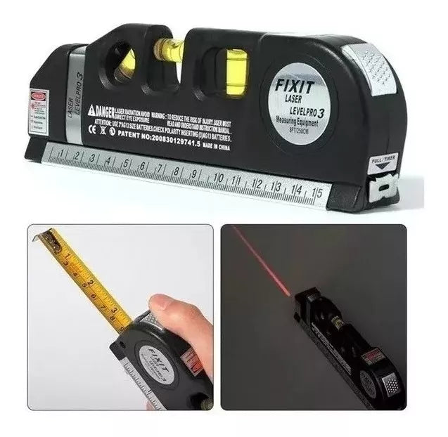 NIVEL + LASER + METRO + REGLA (4 en 1) / LEVELPRO3® : ¡Tus proyectos SIN ESTRÉS! 🚀