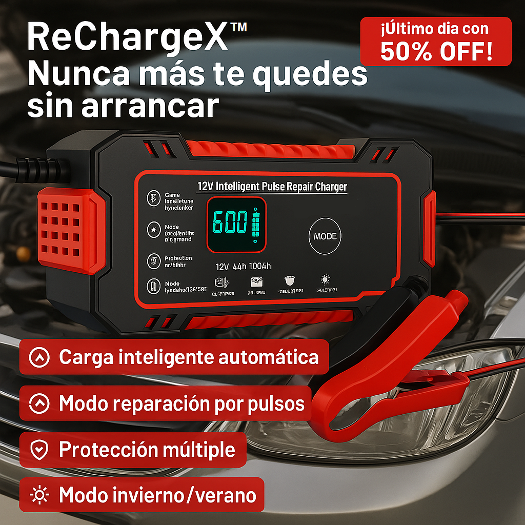 ReChargeX™ Carga. Repara. Protege - 50%OFF Solo Por Hoy.