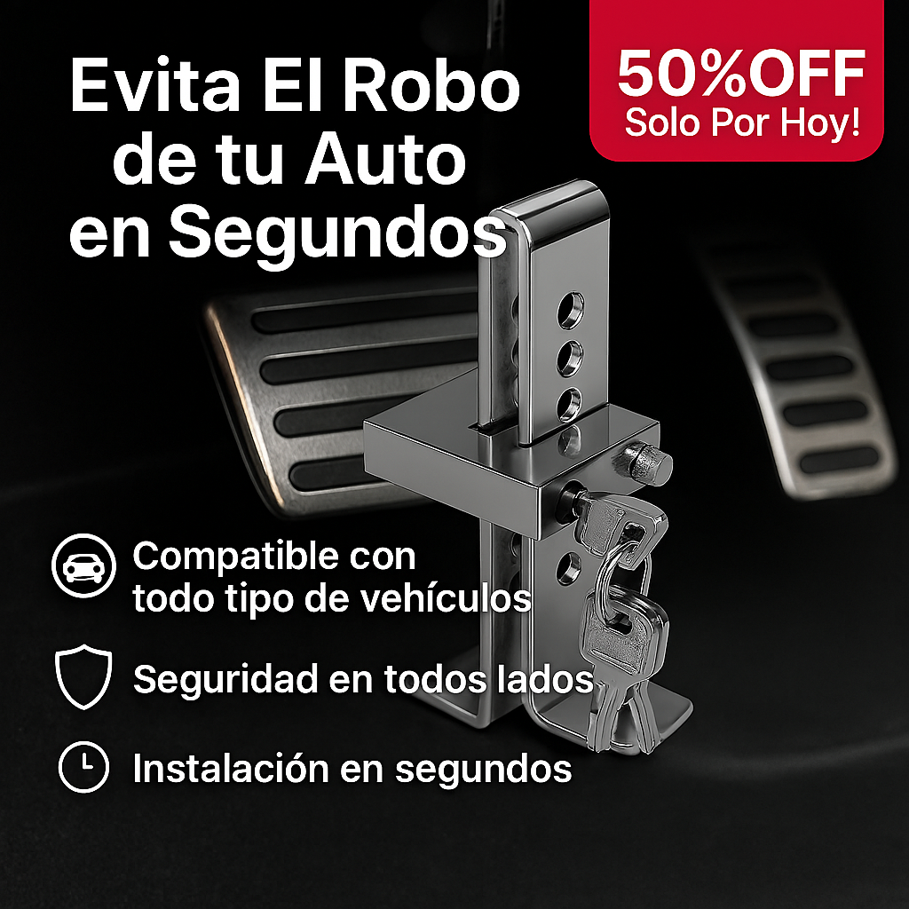 SecureLock™ - Traba Pedal Candado Auto Antirrobo - 50%OFF ¡Solo Por Hoy!