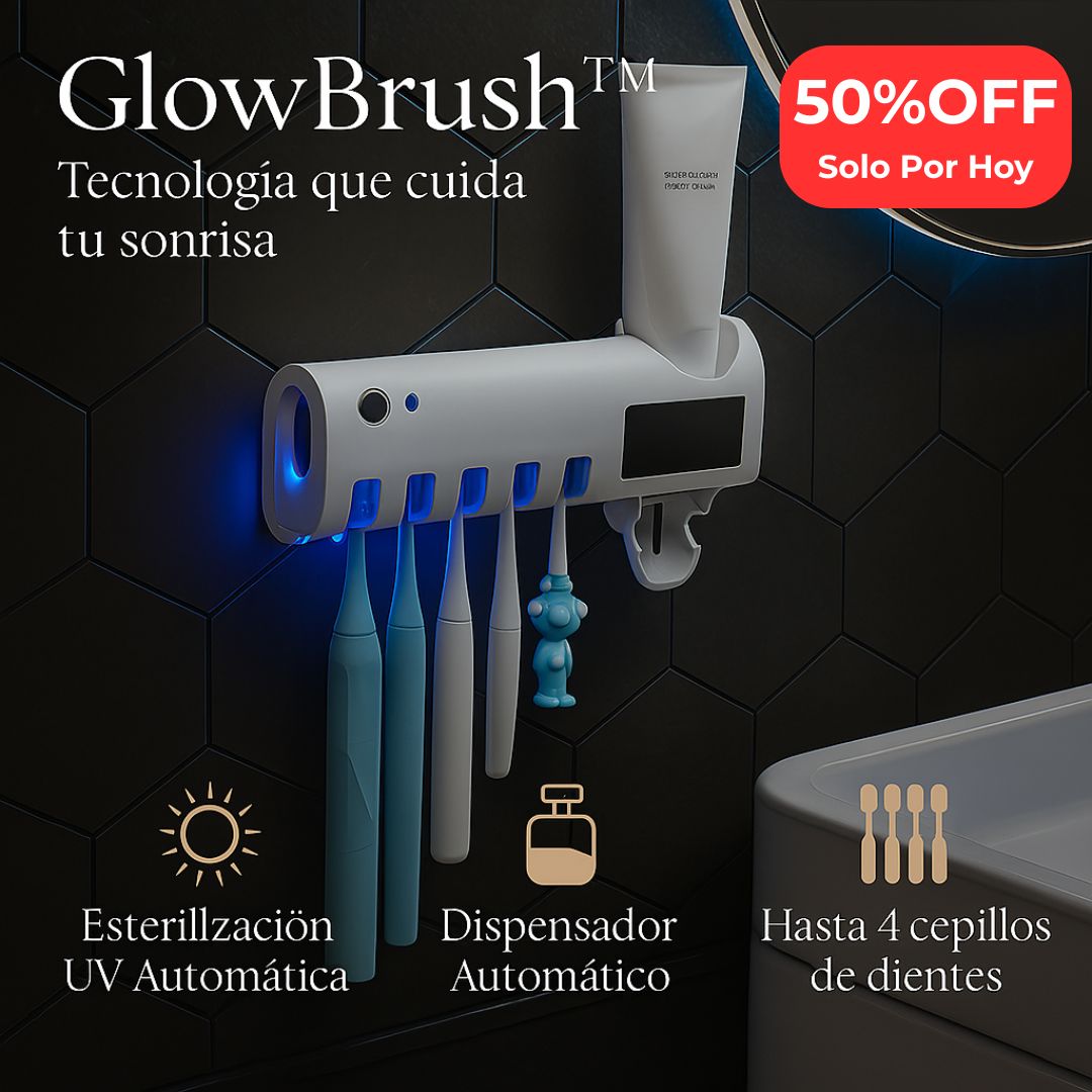 Solo Por Hoy 50% OFF - GlowBrush™ Tu cepillo, siempre limpio.