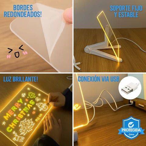 MAGICPAD™ – Pizarra Acrílica LED Reutilizable - 40%OFF ¡Utimas Unidades!