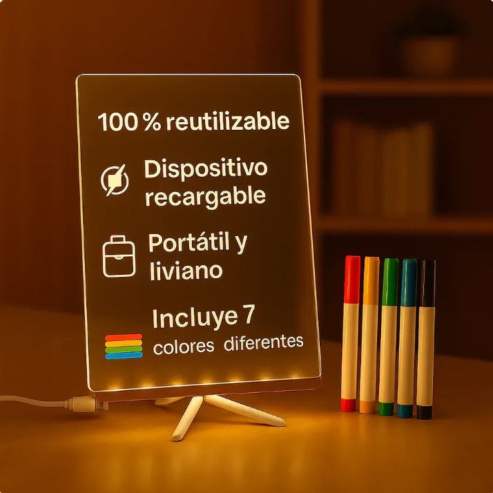 MAGICPAD™ – Pizarra Acrílica LED Reutilizable - 40%OFF ¡Utimas Unidades!