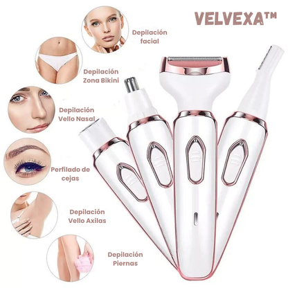 Solo Por Hoy 35% OFF - VELVEXA™ Depiladora 4 en 1