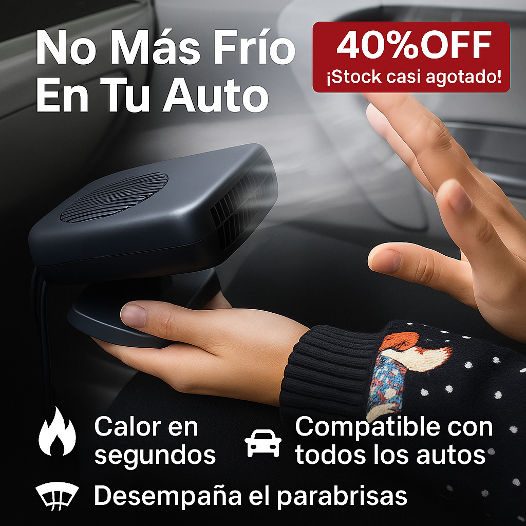 ¡SOLO POR HOY! 40%OFF - AutoHeat Pro® Calentador para autos portátil