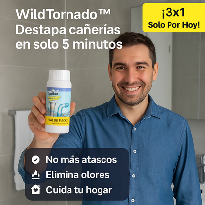 Solo por hoy 3x1 - WildTornado™ - Destapa Cañerias y drenajes