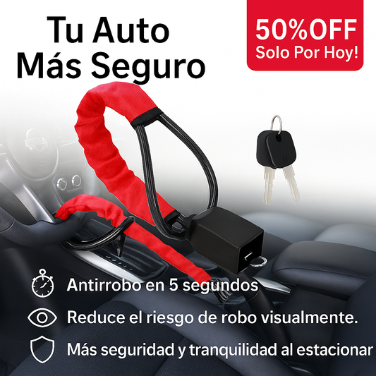 SecureCar™ - Traba volante antirobo - 50%OFF ¡Solo Por Hoy!