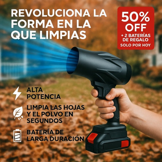 SOLO POR HOY 50% OFF: VORTEXMAX® - Soplador Potente + 2 Baterías de regalo