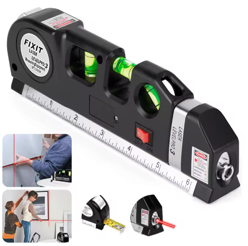 NIVEL + LASER + METRO + REGLA (4 en 1) / LEVELPRO3® : ¡Tus proyectos SIN ESTRÉS! 🚀
